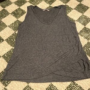 Athleta Grey criss-cross bottom tank XL